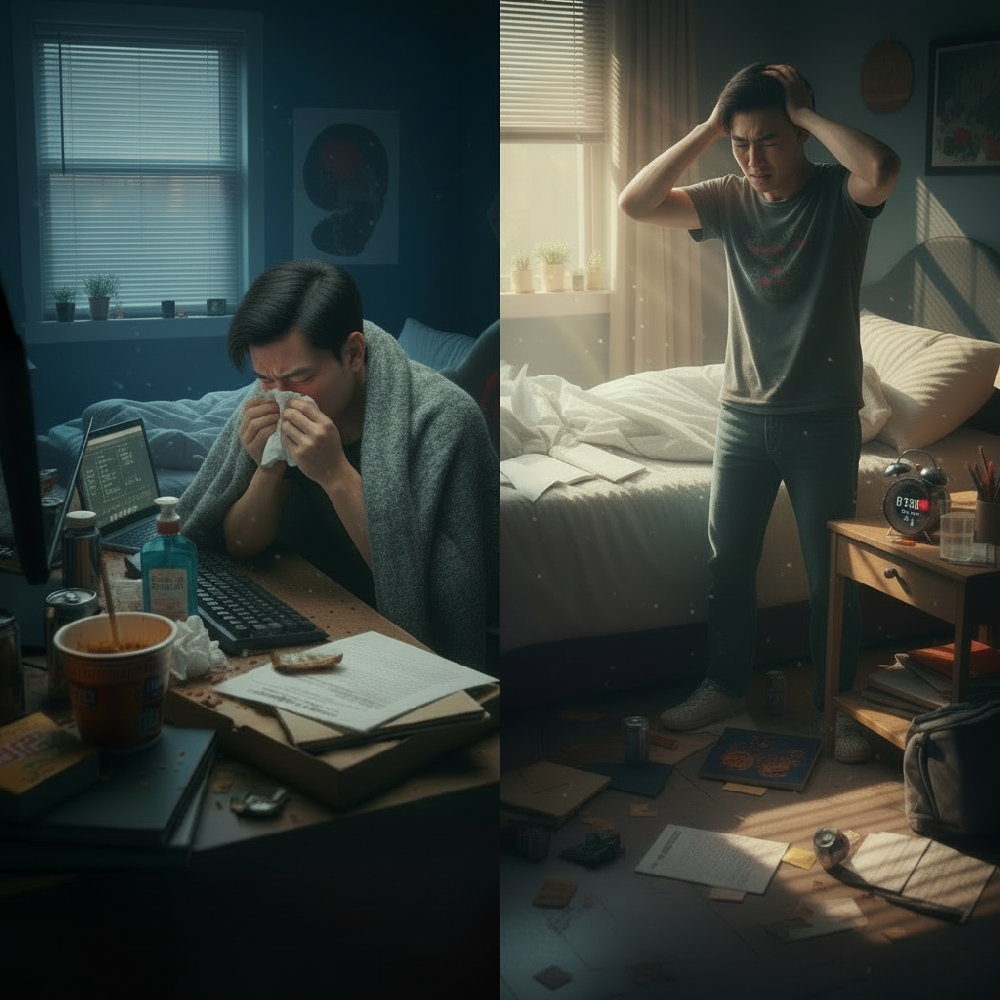 反复感冒、查不出的头痛？备考压力正在摧毁身体防线，别硬扛！