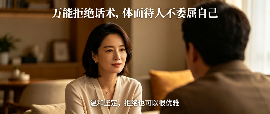和之时:万能拒绝话术,体面待人不委屈自己
