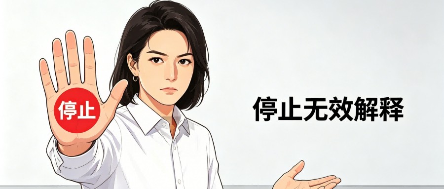 和之时:越解释,对方越觉得你有问题